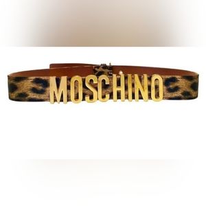1990s Moschino Leapord Belt